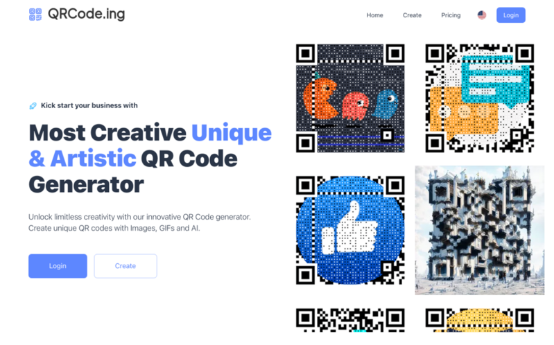 QRcode.ing - Unique & Artistic QR Code Generator