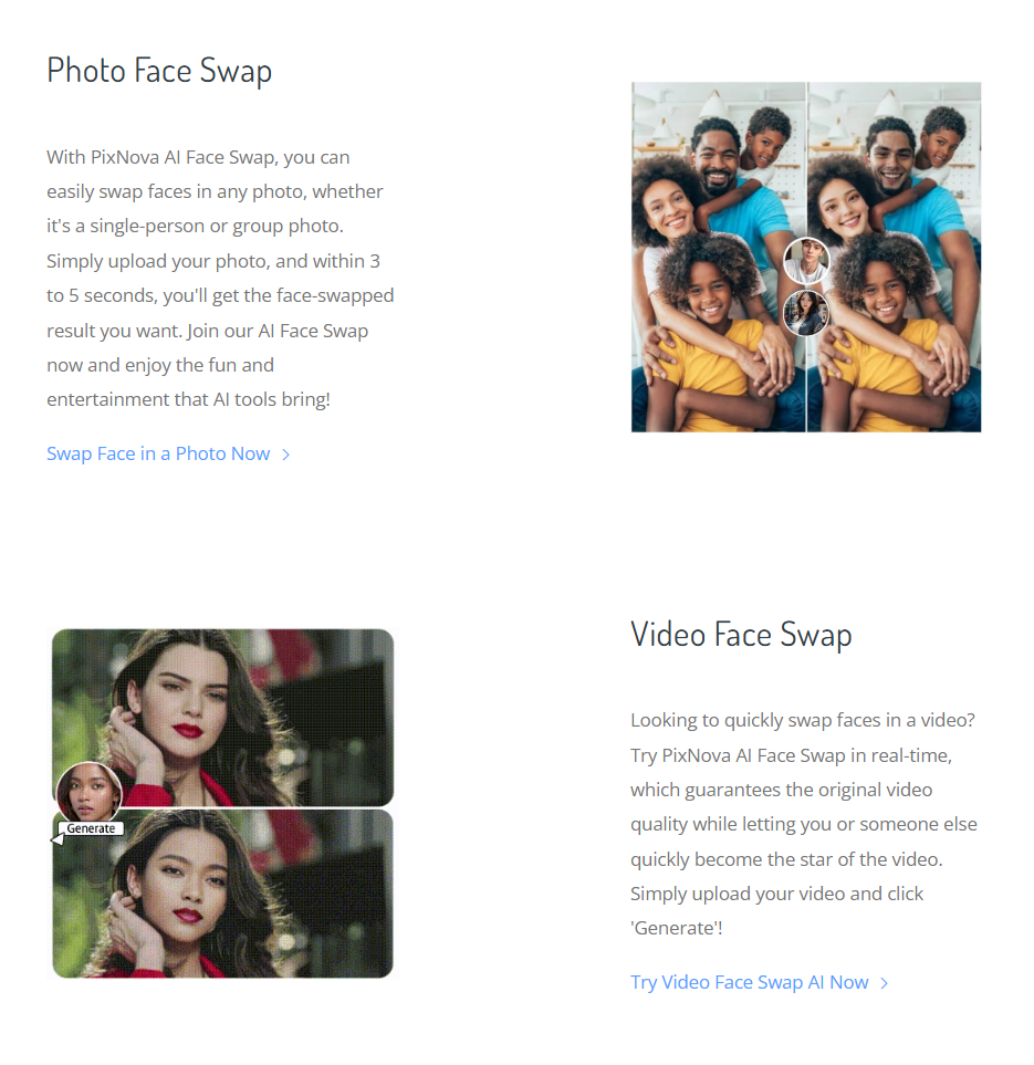 PixNova Face Swap - Free AI Face Swap Tool