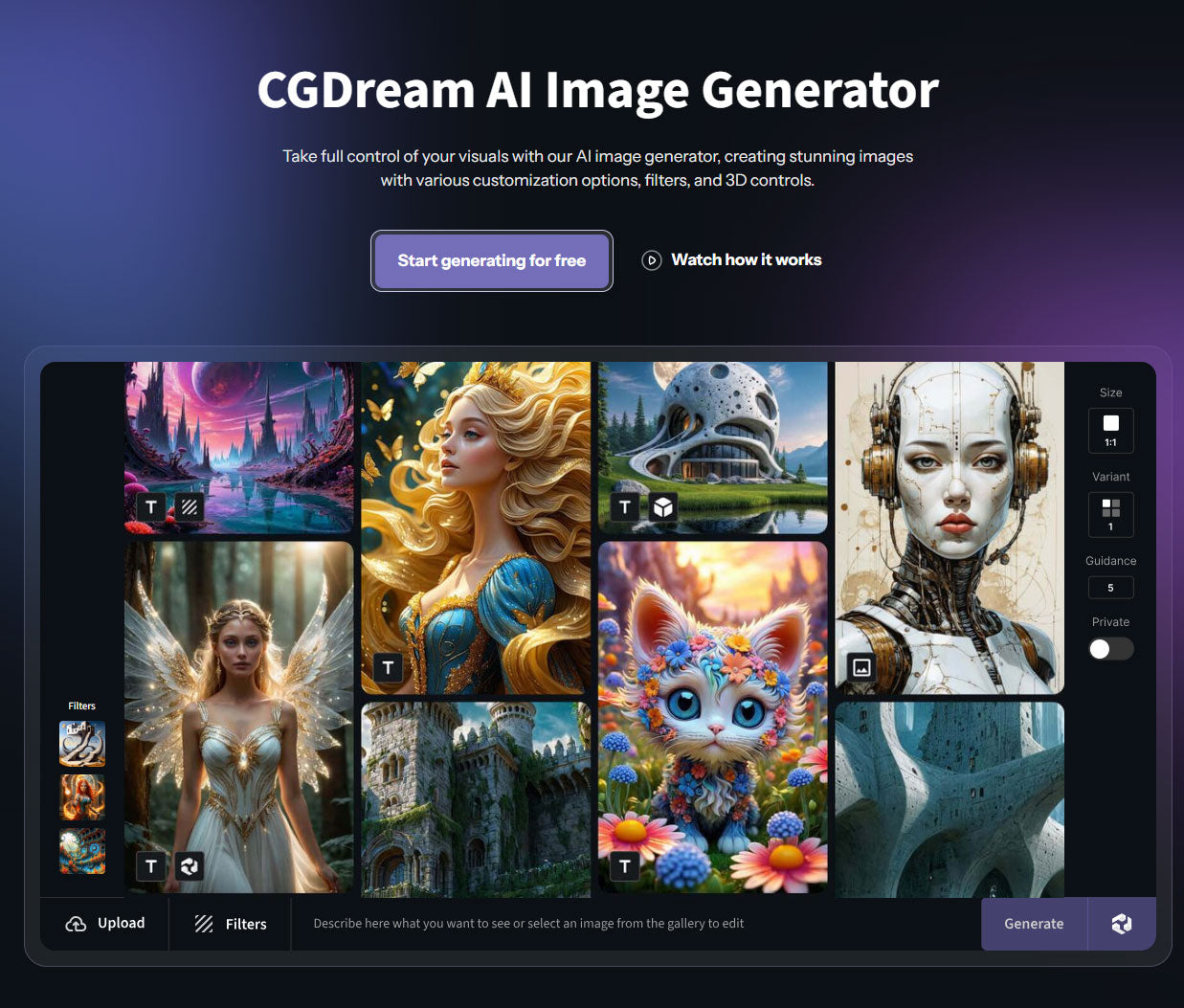 CGDream - AI image generator