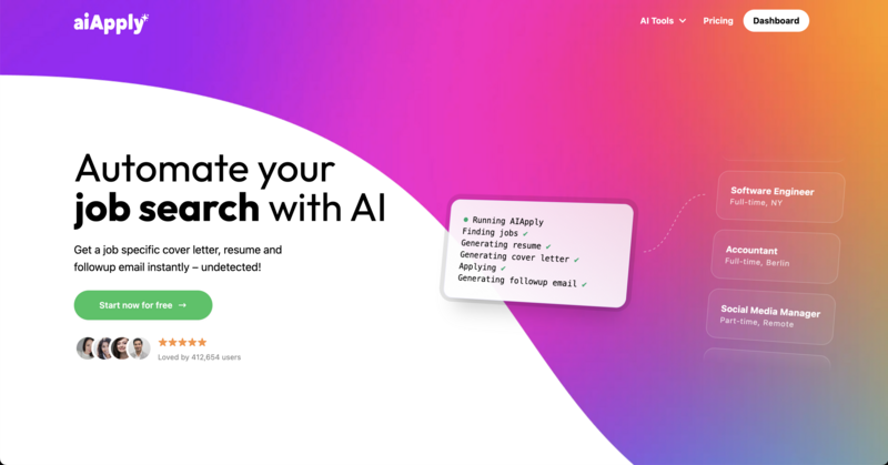 AIApply - Save Time Applying to jobs with AI.Customized job applications