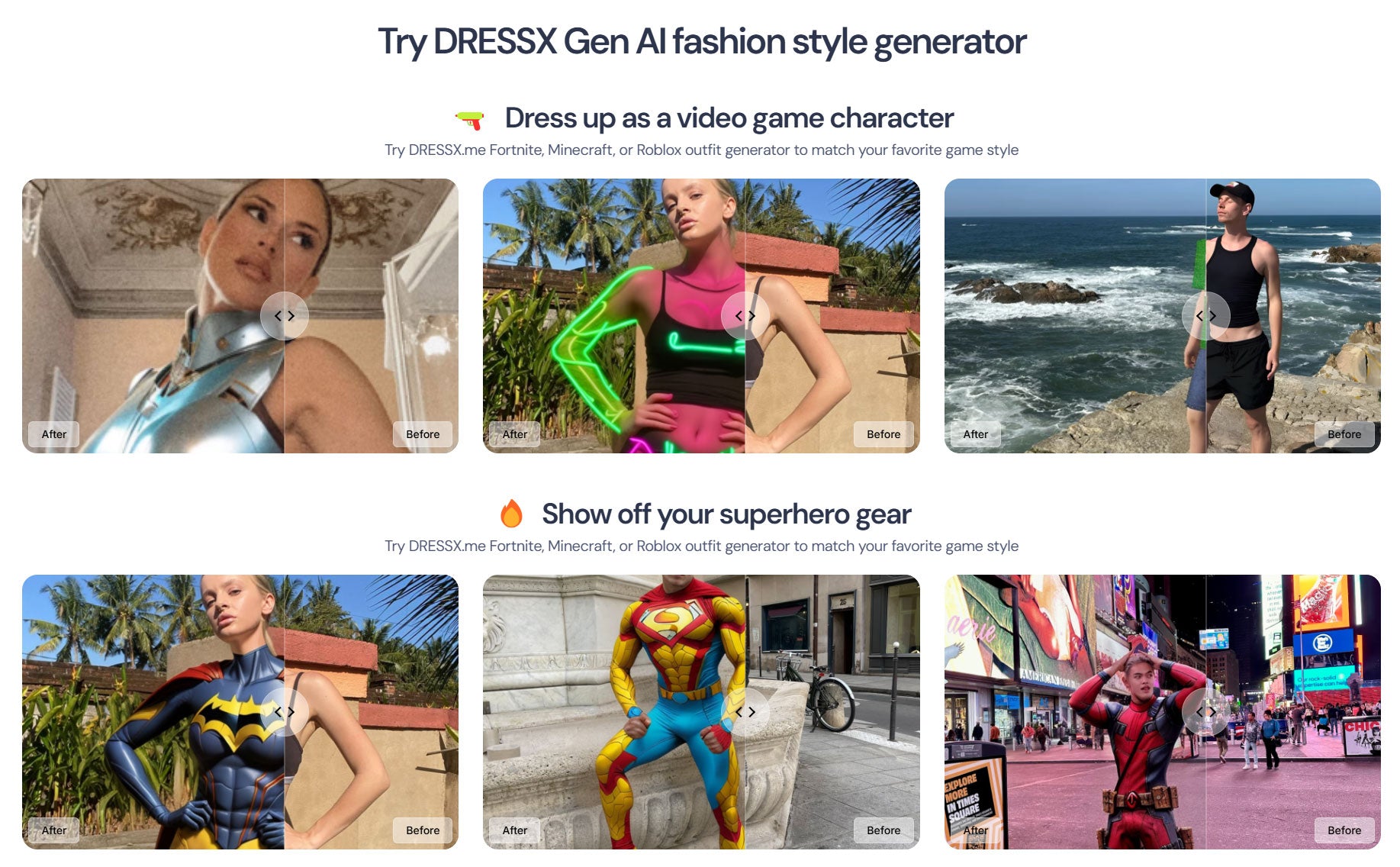 DRESSX.ME - Generate high-quality AI fashion outfits for any occasion within seconds