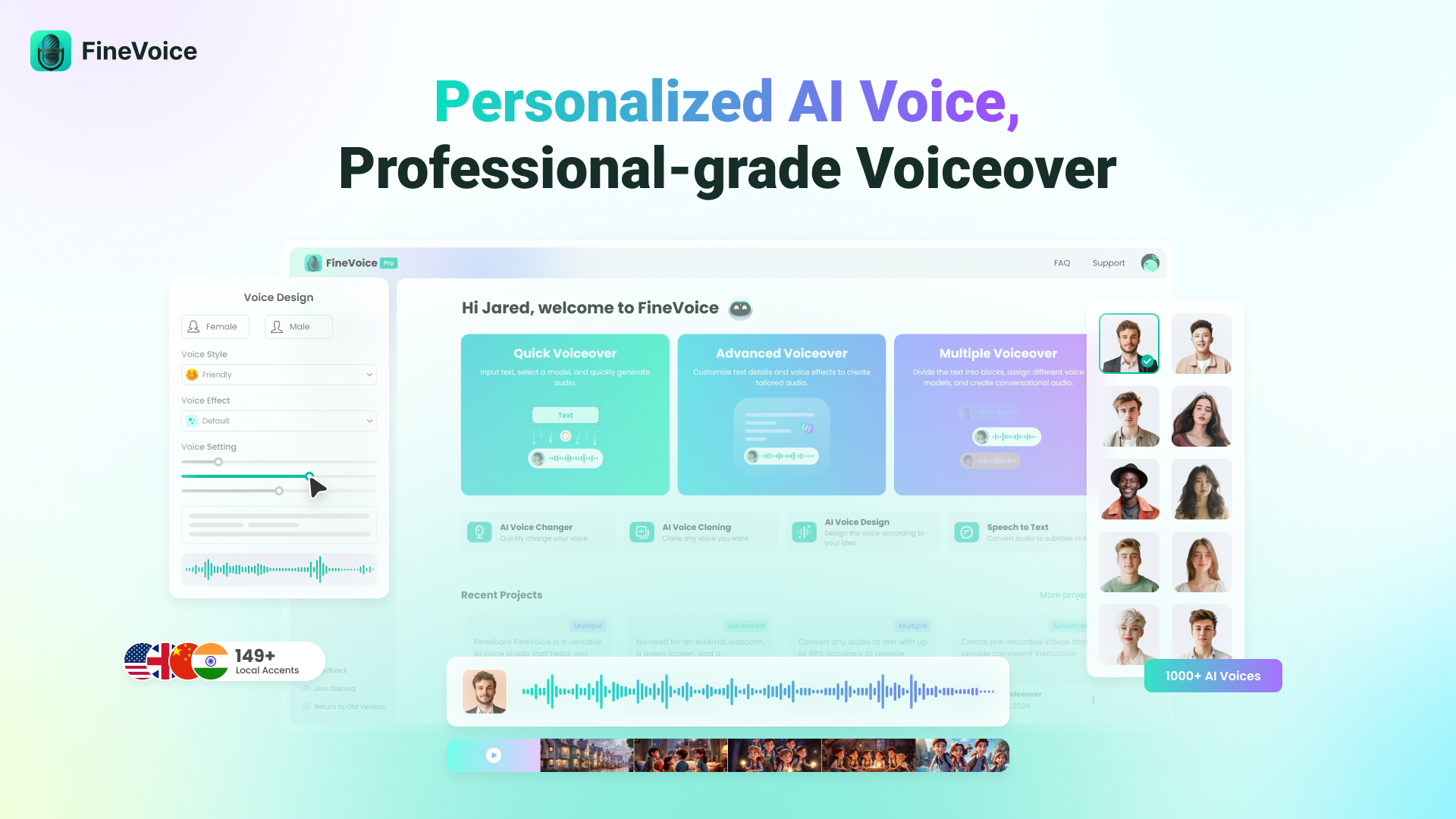 FineVoice 2.0 - Versatile AI Voice Studio