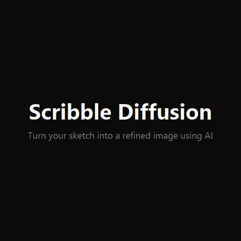 Scribble Diffusion - Turn Sketches to AI Digital Images